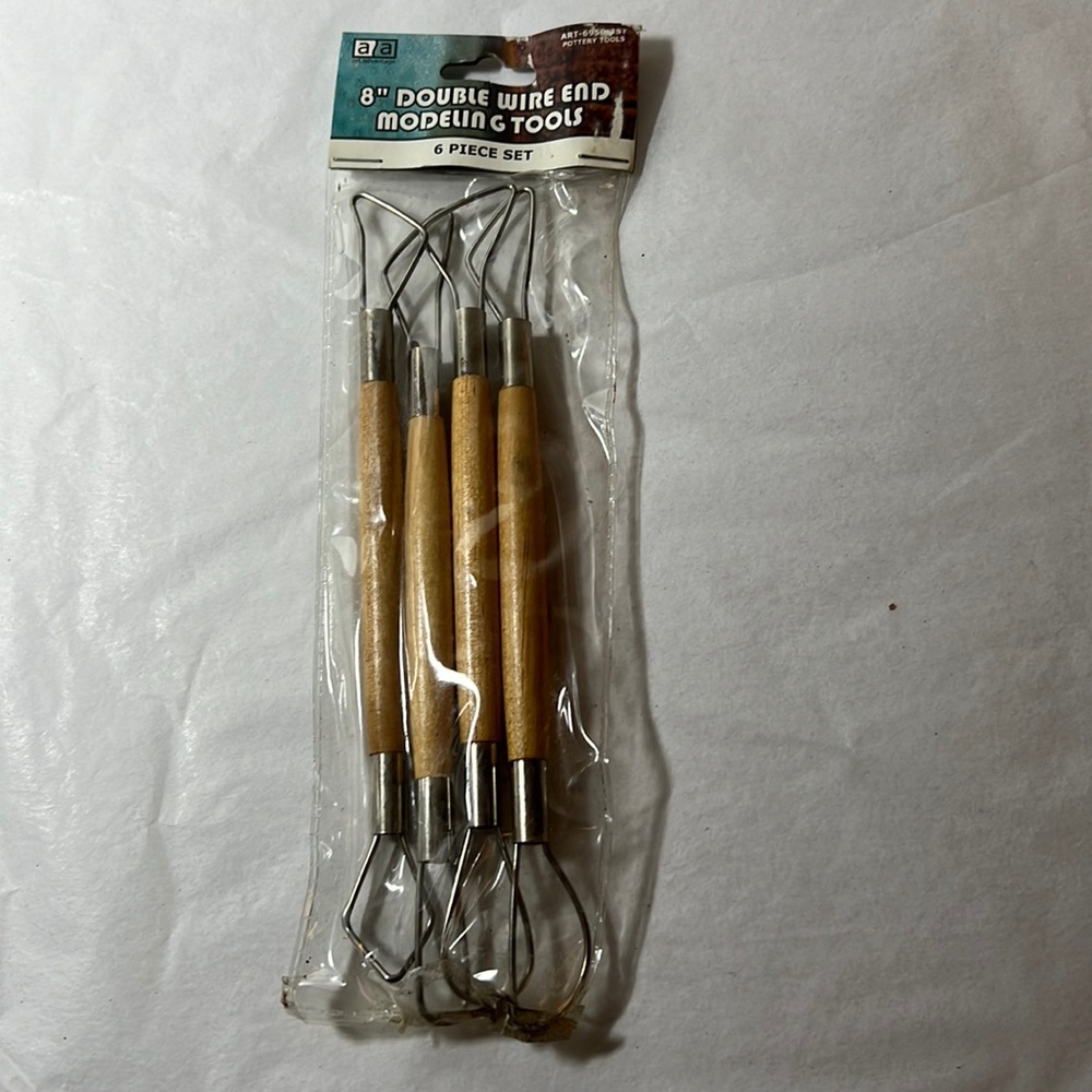 Clay modeling tool set of 4 sculpture